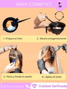 Kuul Funny Color Reflects Metallic Hair Dye Kit 90 Ml Natural + Peroxide 20 Vol - 8.22 intense pearlescent light blonde - View 3