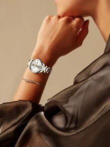 BIDEN Women's Luxury Elegant Waterproof Luminous Date Quartz Watch - one-size - View 4