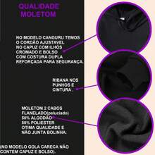 Blusa Moletom Masculino Casual Flanelado Bolso e Touca Imagem terror