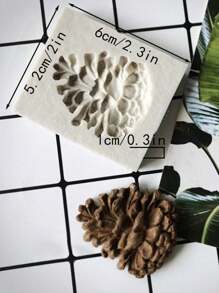Christmas Fake Pine Cone Fragrance Candle Plaster Silicone Mold, DIY Epoxy Resin, Chocolate, Cake Decorations, Clay Grinding Tool - Light Grey - View 13