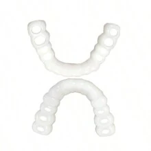 2 pezzi Apparecchi ortodontici dal colore naturale che aiutano a ottenere un sorriso perfetto, adatti per varie occasioni: per attività sociali, per diverse forme di denti, universali, facili da installare