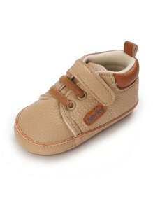 Infant Infant Boy PU Leather Casual Shoes, Soft Anti-Slip Sneakers For 0-1 Year Old, Spring/Autumn - Apricot - View 6