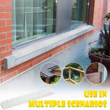 High-Quality Transparent Plastic Outdoor Bird Repellent Spikes And Anti-Cat Spikes Equipped With Elongated Protection Nails, Perfectly Suited For Both Indoor And Outdoor Environments To Guard Against Pigeons, Squirrels And Cats, Along With A Sturdy Anti-Cat Spike Mat For Thorough Protection. - Multicolor - View 4