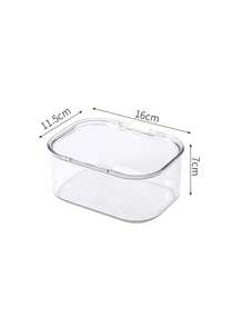 Jewelry Storage Box, Flip-Top Transparent Dust-Proof Box, Suitable For Hair Clips, Headbands, Elastic Bands Desktop Organizer, Stackable Drawer Storage Box, Vanity, Bathroom, Girlfriend Gift, Christmas Gift