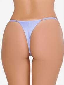 Kit 15 Double String Panties Adjustment Dental Floss Comfort Lingerie Women's Thong Butt Lifter - 彩色 - 查看 9