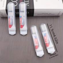 2/4/8 piezas Juego de cepillos de dientes de viaje portátiles con cerdas suaves y pasta de dientes - Diseño compacto y plegable para un almacenamiento fácil | Ideal para camping, senderismo y artículos esenciales para el baño Decoración del baño en el hogar Decoración de otoño Regreso a la escuela - Multicolor - Ver 2