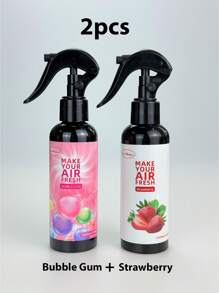 1 peça/2 peças, Purificador de Ar com 9 Fragrâncias, Aromatizador de Ar Forte para Casa, Carro e Roupas, Spray Purificador de Ar, Deixa o Ar Fresco e Remove Odores, Acalma as Emoções, Cria uma Atmosfera Romântica, Disponível em Fragrâncias de Cereja, Baunilha, Chiclete de Bolha e Outras, Adequado para Casa, Escritório, Carros, Banheiros, Salas de Estar, Quartos, Ambientes com Animais de Estimação, Festas, Casamentos