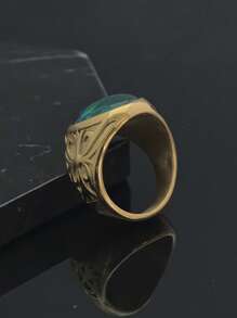 设计珠宝 316不锈钢金色戒指 专业供应商 男士不锈钢戒指 - 金戒指 - 查看 1