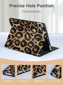 猎豹，豹纹豹纹平板保护壳，兼容 iPad 7/8/9/10.2 英寸、iPad 第 10 代、Galaxy Tab，具有自动睡眠/唤醒功能 - 彩色 - 查看 8
