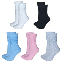 Kit 4 Pares de Meias Aerobica Feminina Cano Médio Academia Algodão Cross Yoga Corrida Caminhada
