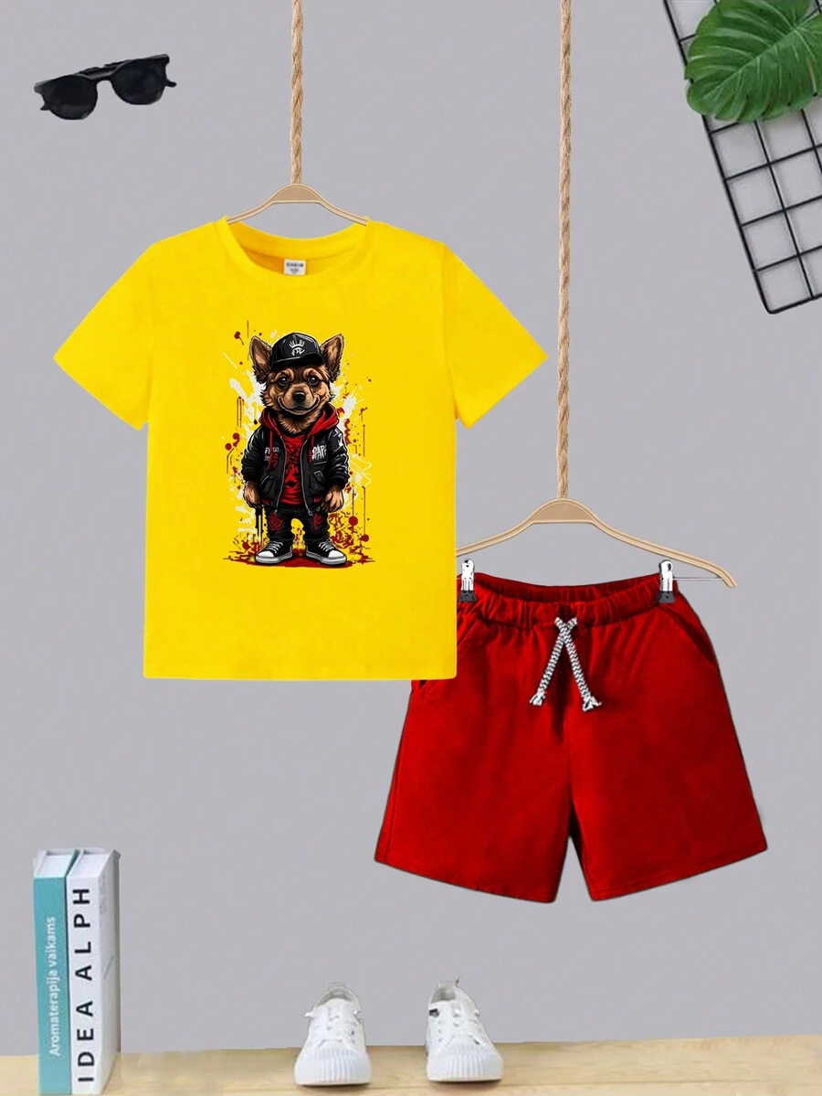 Tween Boys Sets - 黃色 - 查看 1