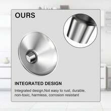 Embudo de acero inoxidable, 2 embudos de boca grande y pequeña para llenar la cocina, líquidos, fluidos, especias y polvos, duradero y lavable.