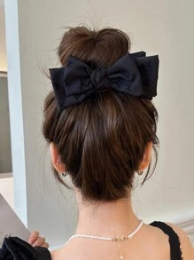 2 件优雅蝴蝶结发夹 - 时尚面料发髻和马尾辫夹，适合女性和女孩 - 彩色 - 查看 10