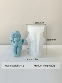 1 Khuôn silicon hình thiên thần nhỏ Khuôn nến ba chiều Khuôn silicon nến thiên thần nhỏ Khuôn thạch cao xà phòng fondant - Thích hợp để trang trí nhà cửa, lò sưởi, phòng khách, trang trí trung tâm, văn phòng, quà tặng ngày lễ tình nhân, bộ nến, nến thơm, quà tặng bạn bè, quà tặng phụ nữ - Trắng - Xem 16
