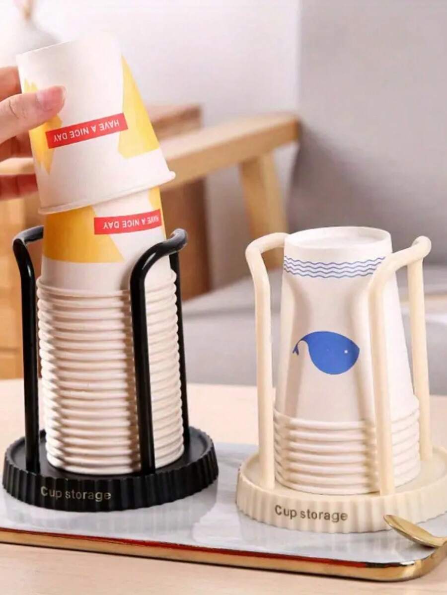 1-2 Stück Einweg-Becherhalter, Mehrzweck-Becher-Aufbewahrungsregal, Kaffee-/Tee-Becher Organizer für Zuhause