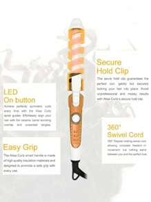 Rizador de pelo portátil profesional, rizador de pelo de cerámica, rizador de pelo ,PUNTA DE ESPIRAL - Multicolor - Ver 5