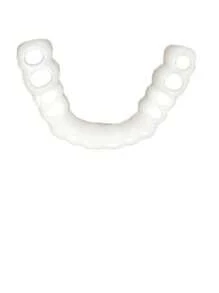 2 pezzi Apparecchi ortodontici dal colore naturale che aiutano a ottenere un sorriso perfetto, adatti per varie occasioni: per attività sociali, per diverse forme di denti, universali, facili da installare