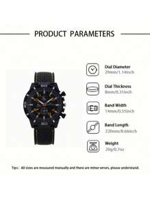 Set de 5 piezas de regalo para hombres que incluye reloj de cuarzo falso casual, billetera, gafas de sol, llavero y cinturón