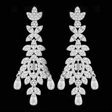 Luxury Saudi Arabia Wedding Cubic Zirconia Jewelry Set Women 4 Pieces Necklace Earrings Set Bridal Accessories