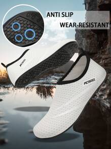 New Pattern,Unisex Water Shoes,Beach Shoes,Yoga Shoes,Sandals,Outdoor Swimming Shoes,Diving Shoes,Non-Slip Lightweight Wading Shoes Snorkeling Shoes - White - View 6