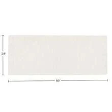 21x34 Small Faux Fur Bath Mat For Hallway Or Kitchen, Machine Washable Nonslip Rug, (Silver) Home Bathroom Decor Floor Carpet Outdoor Rug Door Mat Summer