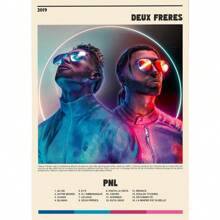 1pc Singer Two Brothers By PNL Music Album Cover Poster And Printed Wall Art Pictures Canvas Painting Home Decor Gift No Frame