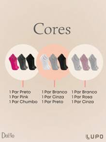 LUPO Women Sports Socks - bóng đen - Xem 4
