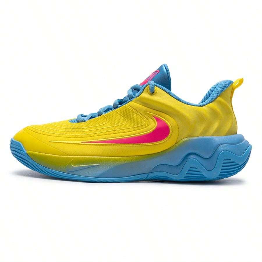 Nike GIANNIS IMMORTALITY 4 (GS) 篮球鞋，男女童缓震运动鞋，球场训练运动鞋 - 閃電藍/透明粉/大學藍 - 查看 1