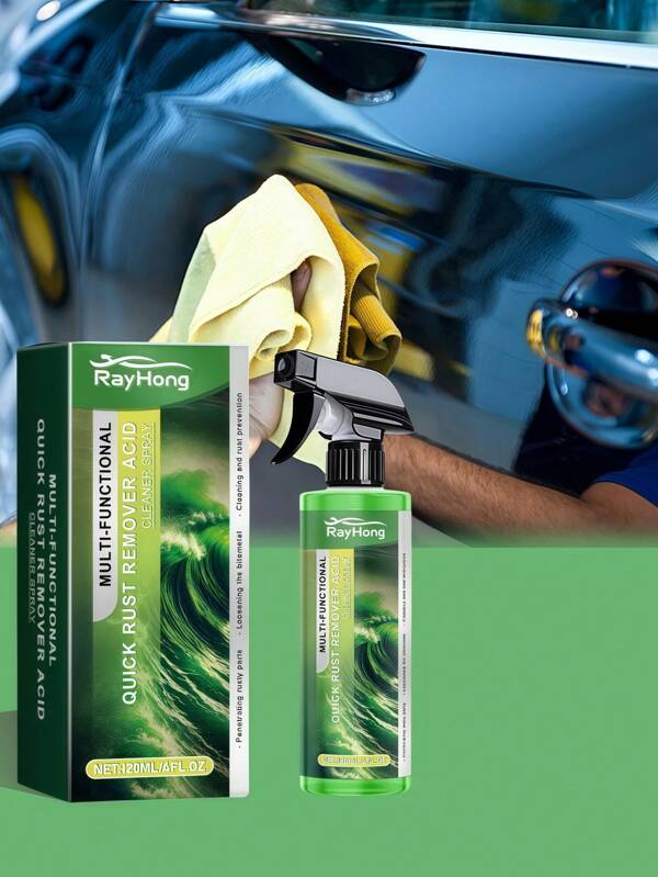 rayhong Removedor de óxido para autos - Limpiador protector de recubrimiento para autos, descontaminación, anti-óxido, protección duradera, spray para eliminar el óxido y dar brillo