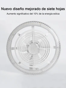 200W Smart Remote Control Led Fan Light Dimmable Ceiling Fan Mute Bedroom Living Room Fan Light - White - View 7