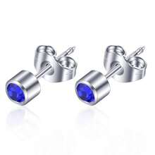 1 Paar rostfreie Stahlohrringe Piercings Nieten 4mm Hypoallergen für Piercings, Werkzeug-Sets, Geburtsstein Ohrstecker, Tragus, Knorpel Schmuck