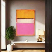 1pc Mark Rothko Museum Exhibition Modern Abstract Art Poster Canvas Painting Wall Prints Picture For Living Room Home Decor No Frame - Multicolor - View 6