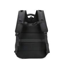 ACO Men's Waterproof Reinforced Backpack With Secret USB/Headphone Output And Rain Cover - Màu xanh lam - Xem 4