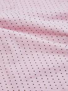5pcs/Pack Women Plus Size High Waist Polka Dot Print Comfortable Underwear - Multicolor - View 8