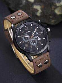 5PCS Set Luxury Business Watch, Sunglasses, Wallet, Belt, Key Chain Gift Box, Perfect Gift For Boyfriend On Valentine's Day Or Father's Day Large Capacity Multi-Card Slots,Business Casual Style,Birthday Gift,Graduation Gift,Father's Day Gift - Black - View 5