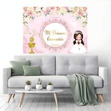 Phông nền trang trí lễ rửa tội, họa tiết chấm bi vàng lấp lánh, cây xanh và chữ thập, tùy chỉnh tên, phù hợp cho tiệc trẻ sơ sinh, trang trí tiệc mừng sinh nhật, đạo cụ chụp ảnh chân dung, chất liệu vinyl, phụ kiện trang trí tiệc. - Nhiều màu - Xem 9