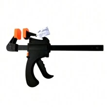 Prensa sargento de barra doble OBI | Sujeción firme y control preciso en carpintería - Negro - Ver 1