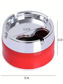 家用烟灰缸密封不锈钢防风办公室客厅桌面旋转加厚带盖简约时尚不锈钢密封防风烟灰缸客厅旋转加厚烟灰缸