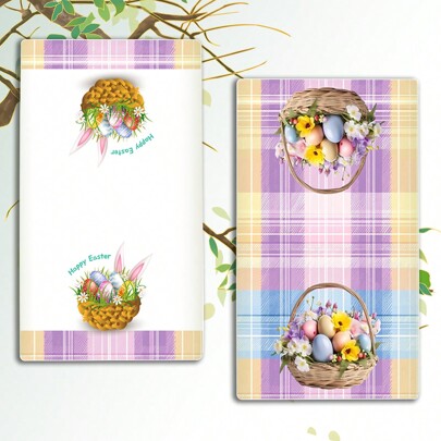 2 toalhas de cozinha com tema de coelho e ovo de Páscoa, 100% poliéster, supermacias, laváveis à máquina, estilo moderno, toalhas de mão absorventes para decoração de casa e cozinha, reutilizáveis, presente perfeito para o Dia das Mães, flores, presentes personalizados para a mãe, presentes de última hora, ideias para o Dia das Mães, presentes para o Dia das Mães, cartões artesanais para a mãe, melhores presentes de Dia das Mães por menos de US$ 50, decoração de banheiro, decoração de outono, volta às aulas, panos de prato, toalha de cozinha