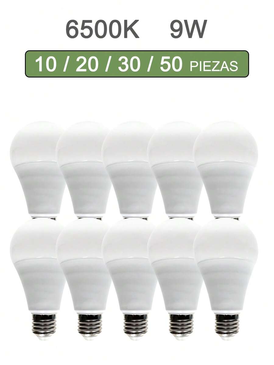 Pack Of 10/20/30/50 Pieces LED Spotlight For Home 5W/7W/9W/12W/15W/18W/21W Energy Saving Bulb 6500k