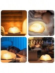 Cirelle 1 Pc Led Wooden Luminous Book Lamp 3 Colors Novel Book Lights For Holiday Birthday Girlfriend Gifts USB Rechargeable Night Light For Valentine's Day Christmas Surprise Gift