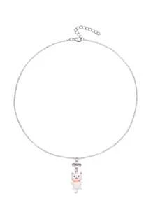 3pcs/Set Cute Cartoon Cat Pendant Necklace Set, Best Friend Jewelry Set