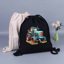 1pc/2pcs/3pcs Labor Day Blue Farm Tractor Heat Transfer Stickers For Men, Suitable For Sweaters, T-Shirts, Pillows, Bags, Shoes, Hats