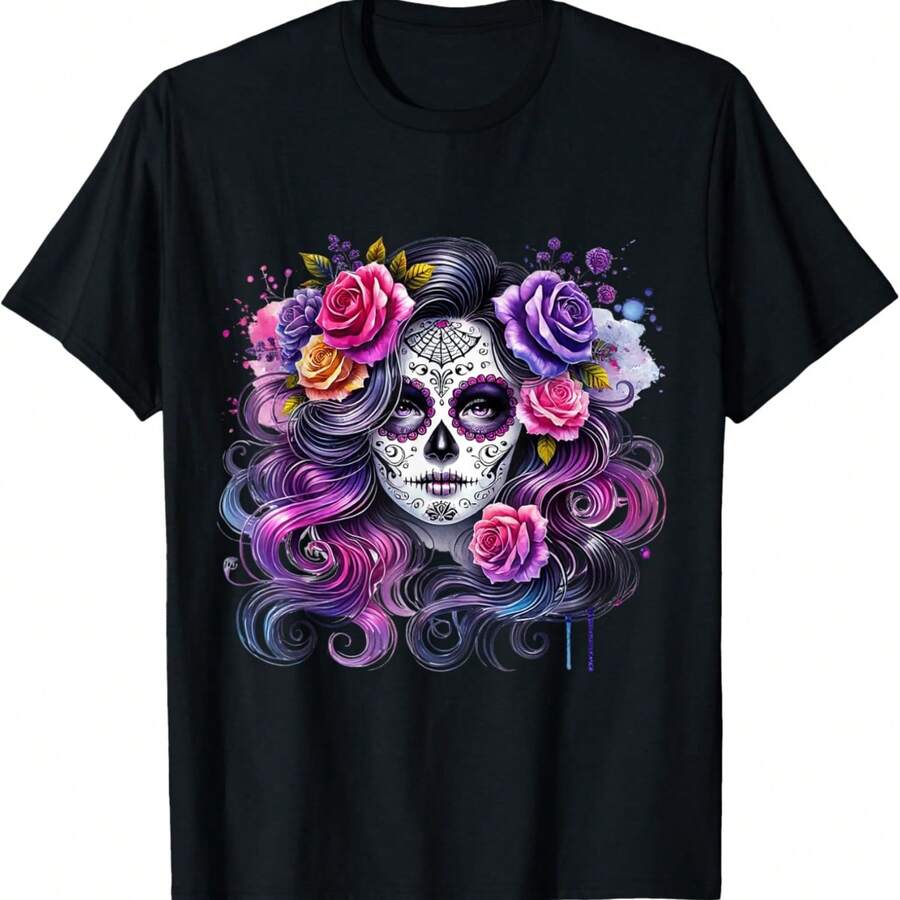 Day Of The Dead T-Shirt - Black - View 1