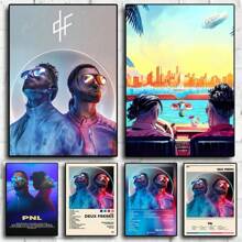 1pc Singer Two Brothers By PNL Music Album Cover Poster And Printed Wall Art Pictures Canvas Painting Home Decor Gift No Frame