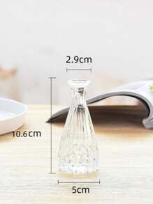 1pc Glass Flower Vase, Modern Clear Vase For Flower,Home Decor,Flower Vase,Centerpiece,Table Decor - Clear - View 6