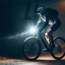 1 szt. Bezprzewodowe światło rowerowe z przezroczystym 4-światłowym wyświetlaczem cyfrowym Akcesoria do przedniego światła
