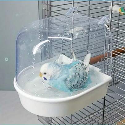 Random Color Parrot Bathing Box, Bird Bath Tub, Parrot Toys, Hamster Toys, Hamster Supplies, Bird Toys, Bird Supplies, Super Absorbent Quick Dry High Quality Microfiber Towel, Pet Grooming Supplies, Bathrobe, Suitable For Cockatiel, Eclectus, Cockatoo, Timneh African Grey Parrot