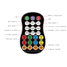 Oświetlenie imprezowe DJ Disco Light Inteligentny pilot zdalnego sterowania Sterowanie głosowe Zasilanie USB Wielokolorowe światło projekcyjne Nadaje się do dyskoteki KTV Bar Party Karnawał Urodziny Rodzinna rozrywka Taniec w pomieszczeniach Nowy Rok Wiosenny Festiwal Boże Narodzenie Halloween