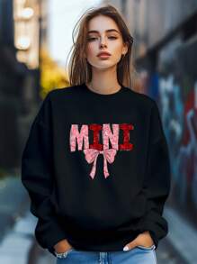 Women's  Valentine's Day Love XOXO Cool Print Sweatshirt Pullover Fall Loose Fashion Long Sleeve Crew Neck Sweatshirt Casual Comfy Clothes